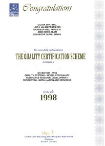 ISO 9001: 2015 (Quality Management Systems - Requirements)